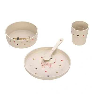 Abbildung von LÄSSIG Kindergeschirr Set Little Mateys, spicy orange (4 tlg), 1 Personen, Polypropylen
