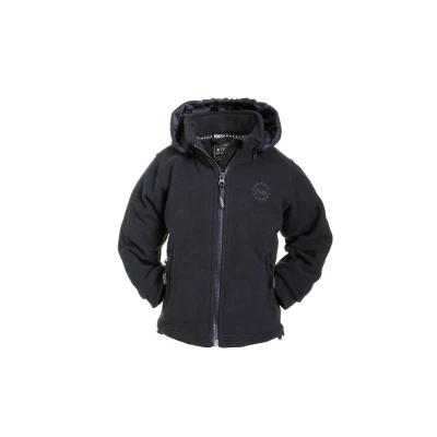 Abbildung von BMS Fleecejacke mit abnehmbarer Kapuze, Marine, Größe 122