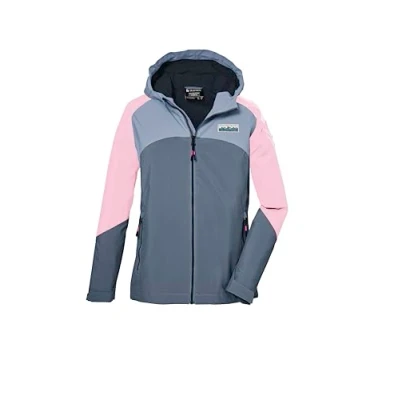 Abbildung von Killtec Funktionsjacke KOS 150 GRLS JCKT Wind und wasserdichte Kinderjacke mit verstellbarer Kapuze, PFAS frei