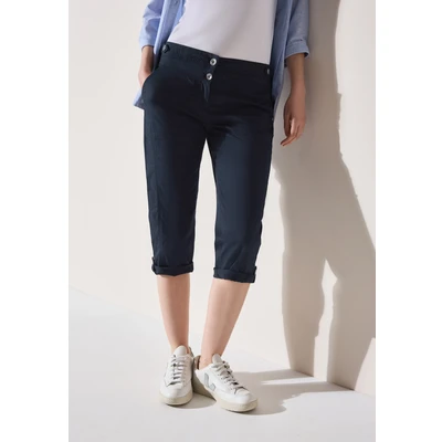 Abbildung von Cecil 3/4 Papertouch Shorts, Damen, Größe: 32x22, Blau