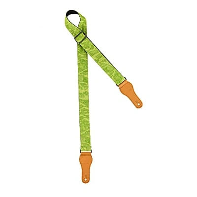 Abbildung von Ortega Guitars Ukulele Gurt Verstellbar Spring Series Baumwolle, Grün (OCS 340U)