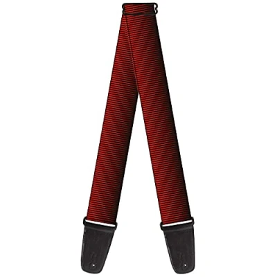 Abbildung von Gitarrengurt von Buckle Down 34 60&quot; Vertical Stripes Transition Black/Red