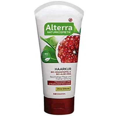 Abbildung von Haarkur Bio Granatapfel &amp; Aloe Vera Alterra Naturkosmetik Für trockenes und strapaziertes Haar 150 ml