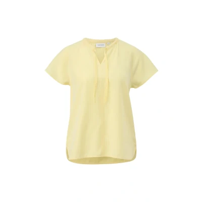 Abbildung von comma casual identity MIT RAGLANÄRMELN UND Logotape Bluse, Damen, Größe: 36, Helles zitrone