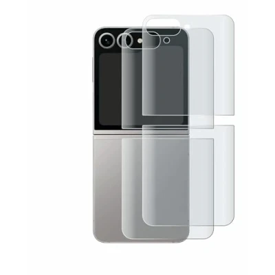 Abbildung von BROTECT Full Cover Schutzfolie Matt für Samsung Galaxy Z Flip6 (Rückseite) (2 Stück) Screen Displayschutz Folie, 3D Curved, Anti Reflex