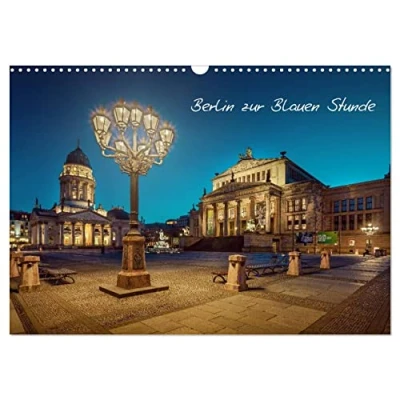 Abbildung von Die Blaue Stunde in Berlin (Wandkalender 2025 DIN A3 quer), CALVENDO Monatskalender