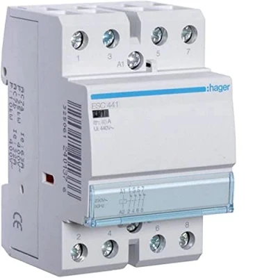 Abbildung von Hager ESC441 Installationsschütz 40A 400V/UC 4Ö (B x H T) 54 85 60 mm