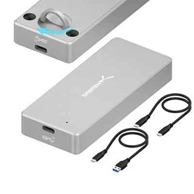 Abbildung von SABRENT NVMe Gehäuse, m2 SSD Adapter 10Gbps (M Key) Robustes wasserdichtes [IP67], Werkzeuglos (EC WPTF)