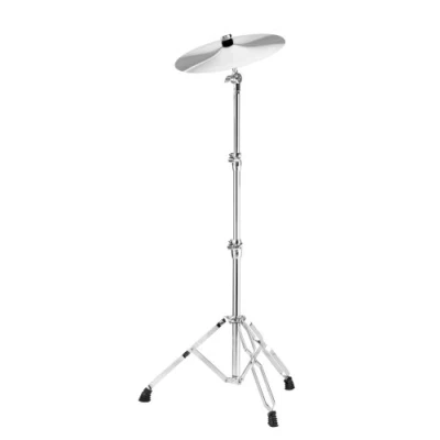 Abbildung von XDrum Beckenständer Pro Cymbal Stand höhenverstellbar von 60 120 cm Praktisches Memory Lock System Doppelstrebig und stabil Silber