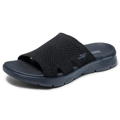 Abbildung von Skechers GO WALK FLEX SANDAL ELATION Pantolette, Keilabsatz, Sommerschuh, Schlappen mit Goga Mat Footbed