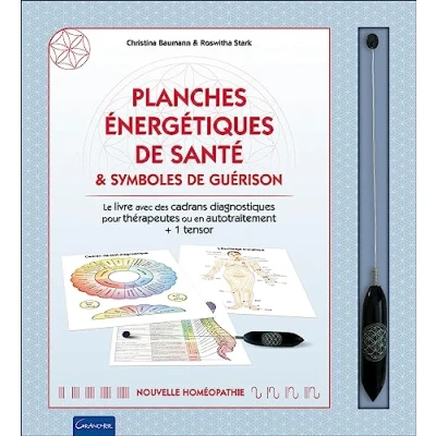 Abbildung von Planches énergétiques de santé &amp; symboles guérison Coffret Le livre avec des cadrans diagnostiques pour thérapeutes ou en autotraitement + 1 tensor