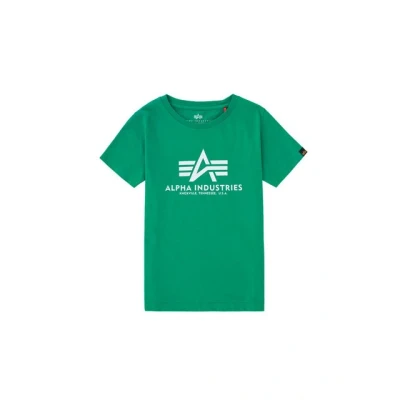 Abbildung von Alpha Industries Tshirt print für Kinder, Größe: 164, Jungle green