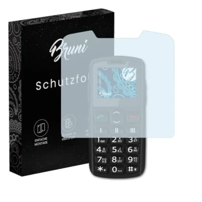 Abbildung von Bruni Schutzfolie kompatibel mit Beafon SL230 Folie, glasklare Displayschutzfolie (2X)