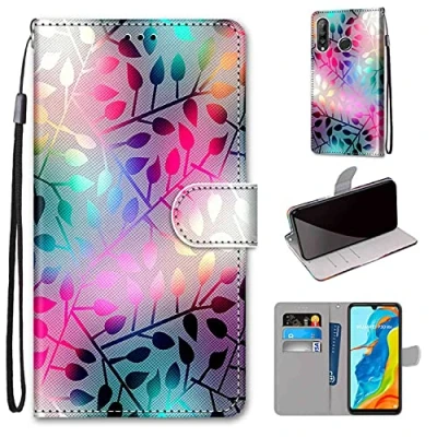 Abbildung von TOMYOU Handyhülle für Huawei P30 Lite/Nova 4e Hülle Leder, Anti Rutsch Flip Cover Faltbare Schutzhülle, mit [ Magnetisch], [Kartenfach]