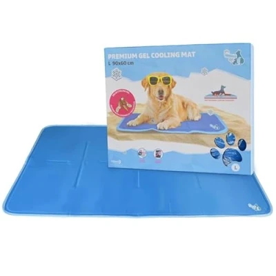 Abbildung von CoolPets Premium Kühlmatte Hund L 90 x 60 cm Kühlung für Hunde Hundematte zum Kühlen rutschfeste Matte Mit Citronella und Eukalyptus