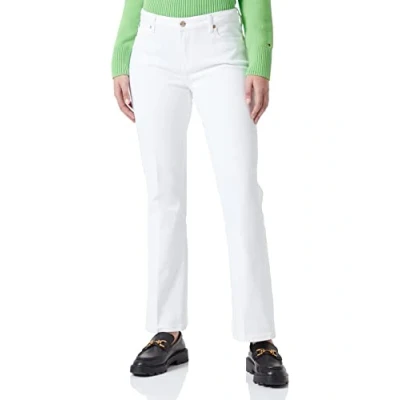 Abbildung von Tommy Hilfiger Damen Jeans Bootcut RW Clr Stretch, Weiß (White), 33W / 34L