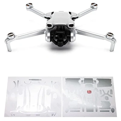 Abbildung von WRAPGRADE Skin Kompatibel mit DJI Mini 3 (Airforce Silver)