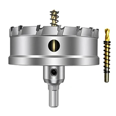 Abbildung von ASNOMY 120mm Lochsäge Hartmetall Bohrer, Metall TCT Bohrer Lochsägen ideal für Löchern in Edelstahl, Eisen, Holz, Kunststoff