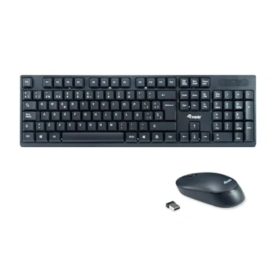 Abbildung von equip 245221 Kabelloses Tastatur und Mausset, ES Layout (QWERTY)