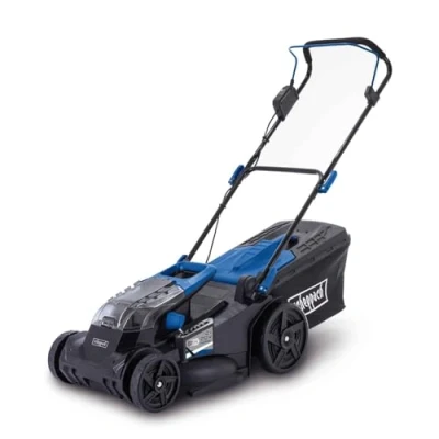 Abbildung von Scheppach Akku Rasenmäher BC MP430 X 20V Brushless Akkumäher 43cm Schnittbreite für 600 700 m2 Schnitthöhenverstellung von 2575mm 50L Korb IXES Serie Ohne &amp; Ladegerät