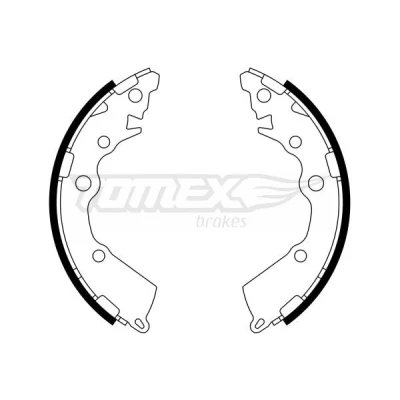 Abbildung von TOMEX brakes TX 23 18 Bremsbacken Hinterachse 180 27 KIA: Picanto II