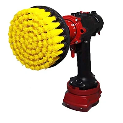 Abbildung von Kornely™ Premium Bohrbürste Mittelweich, Gelb, 13 cm. Professioneller Kraftreiniger. Verkratzt Keine Oberflächen. Geeignet für Fliesen, Fugen, Badewanne, Dusche, Fiberglas und Porzellanreinigung.