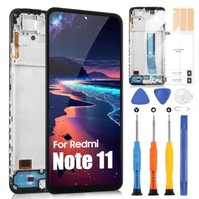 Abbildung von LCD Display für Xiaomi Redmi Note 11 2201117TG, 2201117TI, 2201117TY, 2201117TL Touchscreen Assembly mit Reparatur Set (6,43 Zoll, Nicht Version 5G)