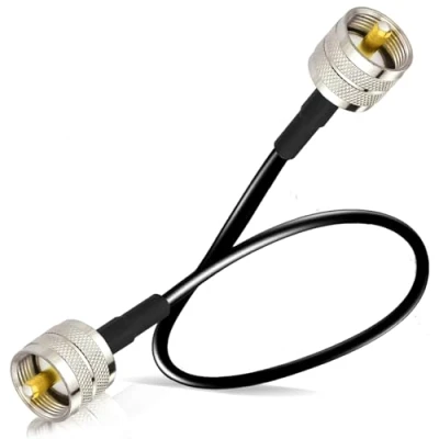 Abbildung von BINGFU PL Kabel UHF Stecker 259 auf Low Loss Digital RG58 Koaxialkabel für HAM &amp; CB Funk, Antennen Analysator, Dummy Load, SWR Meter (60CM)