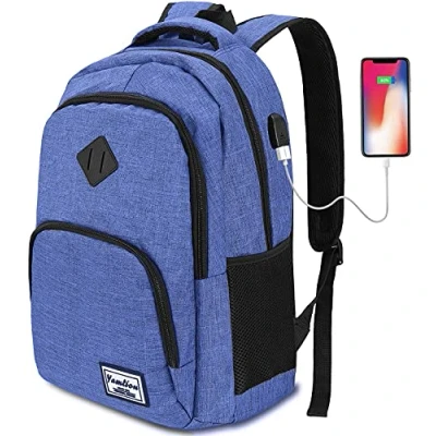 Abbildung von YAMTION Rucksack Herren Schule mit USB Ladeanschluss,Rucksack Studium 15,6 Zoll Laptopfach Schulrucksack Jungen Teenager für Arbeit Reise
