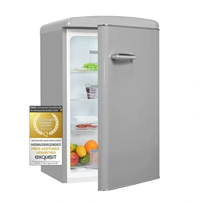 Abbildung von exquisit Kühlschrank &quot;RKS120 V H 160F&quot;, RKS120 160F grau, 89,5 cm hoch, 55 breit, 122 L Volumen