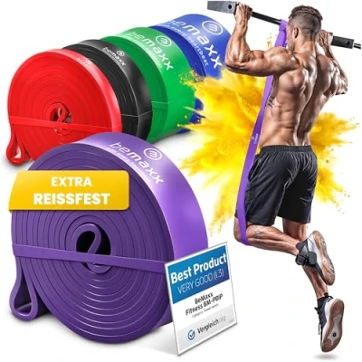 Abbildung von BeMaxx Trainingsbänder Fitnessband Pull Up Resistance Band, Klimmzughilfe +, anti snap