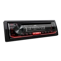 Abbildung von JVC KD T702BT CD Autoradio mit Bluetooth Freisprecheinrichtung ( Hochleistungstuner, Soundprozessor, USB, Android &amp; Spotify Control, 4x50 Watt, Rot/Schwarz)