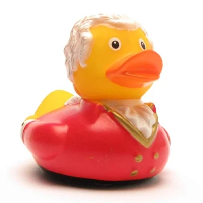 Abbildung von Duckshop I Badeente Quietscheente Wolfgang Amadeus Mozart Ente L: 7,5 cm