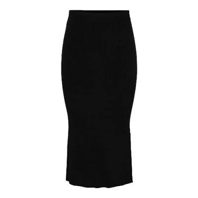 Abbildung von Pieces Pccrista MIDI Skirt Bleistiftrock, Damen, Größe: Small, Black
