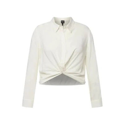 Abbildung von Ulla Popken NŒUD Fantaisie Coupe Courte Manches LO Bluse, Damen, Größe: 62/64, Blanc neige