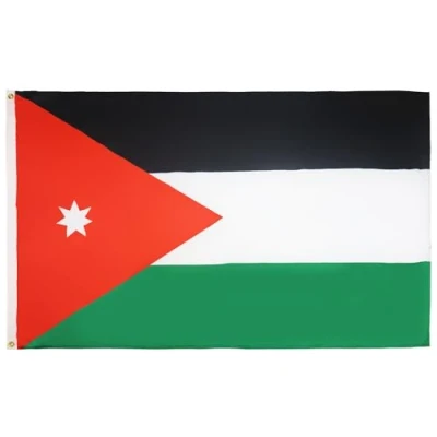 Abbildung von AZ FLAG Flagge Jordanien 250x150 cm Jordanische Große Fahne 100% Polyester mit Messing Ösen 300g