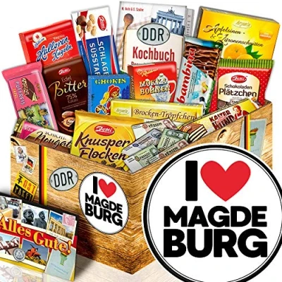 Abbildung von I love Magdeburg/Geschenk Set DDR Schokolade/Geschenk Magdeburg