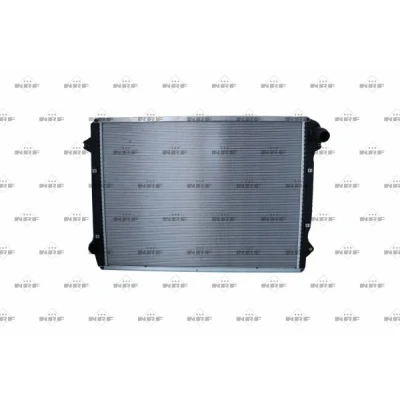 Abbildung von NRF 500004 Kühler, Motorkühlung Aluminium 970mm 725mm 41mm mit Rahmen Kühlrippen gelötet