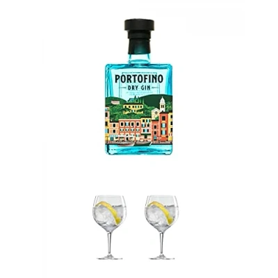 Abbildung von Portofino Italien GIN 0,5 Liter + Ballon Bistro Cubata Glas 1 Stück