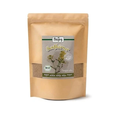 Abbildung von Biojoy BIO Senfkörner gelb und ganz (1 kg), Senf Saat ohne Zusätze (Sinapis alba)
