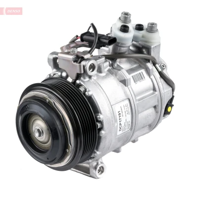 Abbildung von DENSO DCP17191 Kompressor 7SAS17C 12 PAG 46 YF R 134a, 1234yf mit Magnetkupplung MERCEDES BENZ: E Klasse T modell, C modell