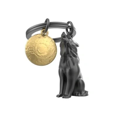 Abbildung von O meta[l]morphose METALMORPHOSE Schlüsselanhänger Wolf Geschenk Herren Damen, Schwarz, one size