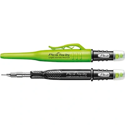Abbildung von vasalat Pica Tieflochmarker Fine Dry 0.9, Bleistift Bohrlochmarkierer 7070 mit 5 Graphitminen HB 7030