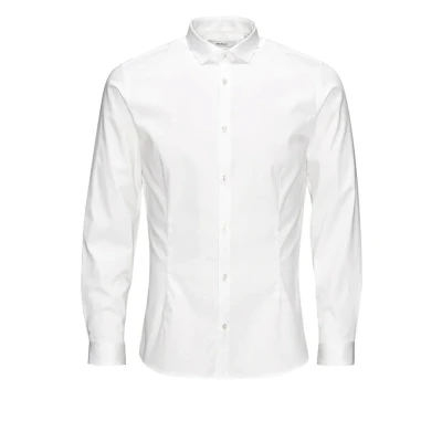 Abbildung von Jack &amp; Jones Businesshemd, Herren, Größe: Large, White