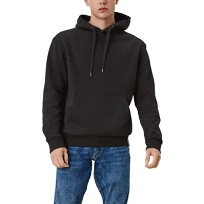 Abbildung von QS Kapuzenpullover, Herren, Größe: Small, Schwarz