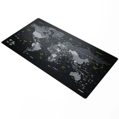 Abbildung von Titanwolf Übergröße Mauspad 1500x800mm, XXXL Mousepad Home und Office Schreibtischunterlage Groß, Tastatur Maus Unterlage Schreibtisch 150x80 cm Weltkarte