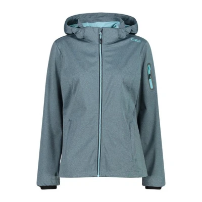 Abbildung von CMP ZIP HOOD Softshelljacke, Damen, Größe: 34, Acqua melange