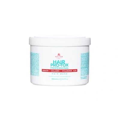 Abbildung von Kallos KJMN Haar Pro tox Creme Haarmaske mit Keratin, Kollagen und Hyaluronsäure, 500 ml