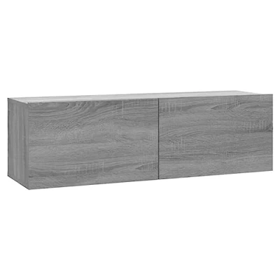 Abbildung von vidaXL TV Wandschrank Schrank Hängeschrank Fernsehschrank Lowboard Fernsehtisch Möbel HiFi Grau Sonoma 100x30x30cm Holzwerkstoff