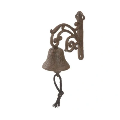 Abbildung von Dehner Glocke nostalgisch, ca. 18.5 x 7.5 15 cm, Gusseisen, edelrostfarben, Braun